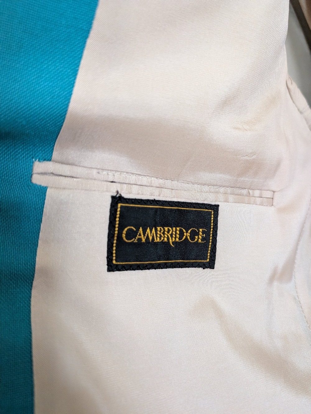 1988 XV Olympic Winter Games - Teal Men's Blazer with Olympic Embroidered Logo - Picture 9 of 16